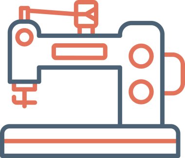 Dikiş makinesi simgesi. Basit tasarım