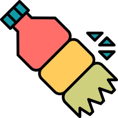 su şişesi simge vektör çizim