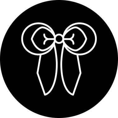 Kurdele yayı. Web simgesi basit illüstrasyon