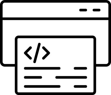 dosya biçimi HTML simgesi, vektör illüstrasyonu