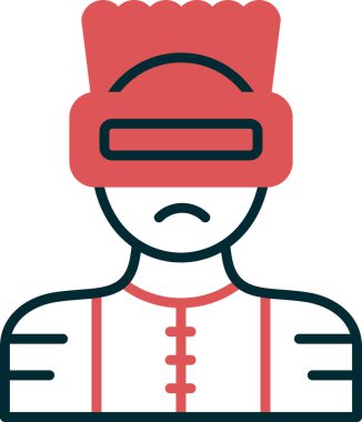 Süper kahraman ağ simgesi, vektör illüstrasyonu