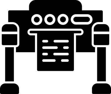 Kesilen belge için ofis aygıtı, basit vektör tasarımı