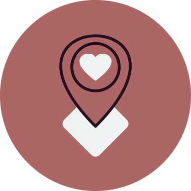 Konum haritası işaretleyici. vektör simgesi