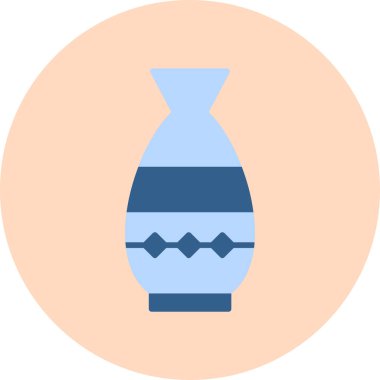 Vazo. Web simgesi basit illüstrasyon