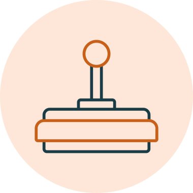 Oyun Denetleyici vektör düz simgesi. Oyun çubuğu