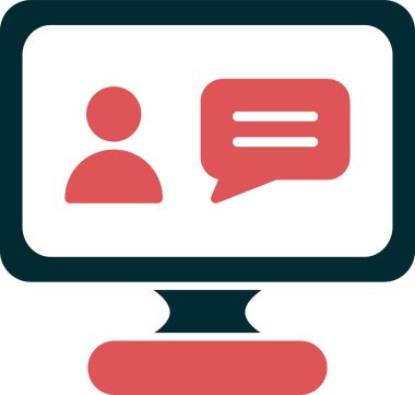 Online eğitim. Web simgesi basit tasarım