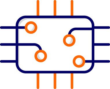 Çip simgesi vektör illüstrasyon tasarımı