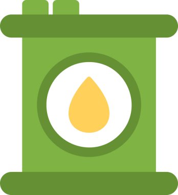 Petrol varil düz kutsal kişilerin resmi, vektör çizim 