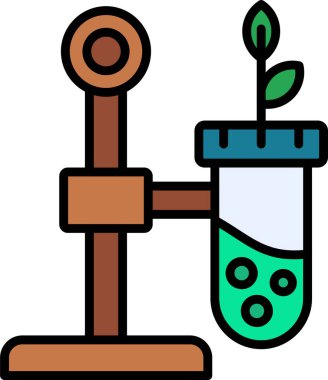 Basit Biyoloji simgesinin vektör çizimi,