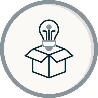 Basit ürün simgesi izole edilmiş arkaplan