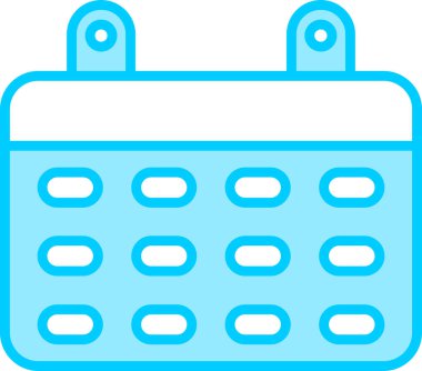 zamanlama, takvim simgesi vektör illüstrasyonu