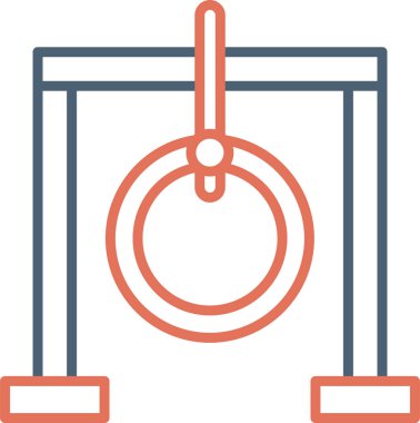 Salıncak ağ ikonu vektör illüstrasyonu