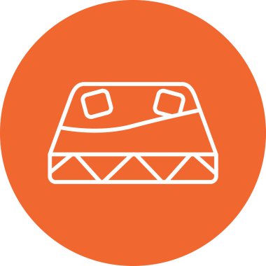 Yatak Ağı simgesi, basit vektör illüstrasyonu