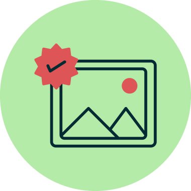 Fotoğraf web simgesi, vektör illüstrasyonu 