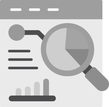 İstatistiksel Analiz simgesi vektör çizimi