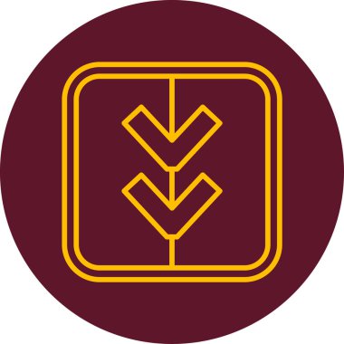 Basit oklar. Web simgesi illüstrasyonu