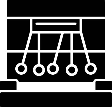 Basit Sarkacı simgesi vektör illüstrasyonu