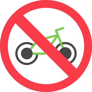 Bisiklet web simgesi vektör illüstrasyonu yok