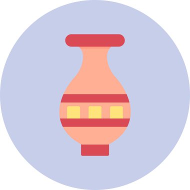 Vazo. Web simgesi basit illüstrasyon