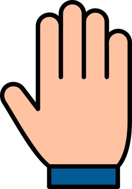 Elini ver. Web simgesi basit tasarım