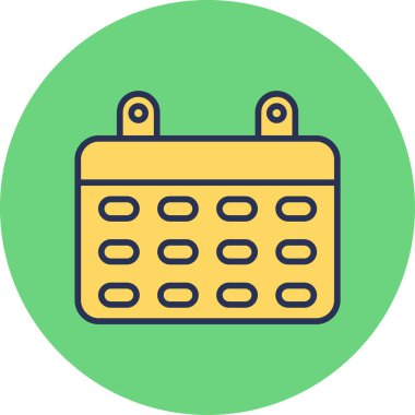 zamanlama, takvim simgesi vektör illüstrasyonu