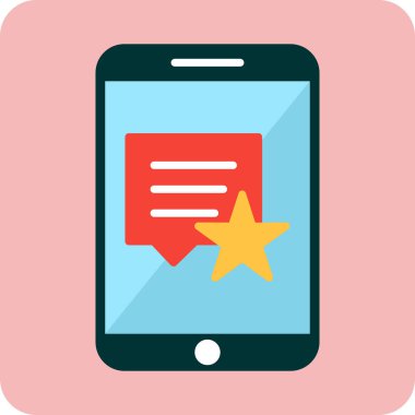 Geri besleme modern simgesinin vektör illüstrasyonu