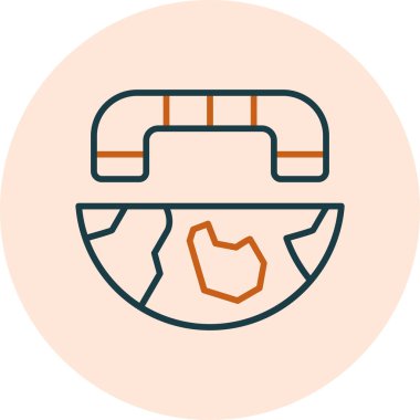 Dünya çapında modern simgenin vektör illüstrasyonu