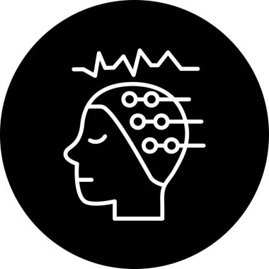 Eeg. Web simgesi basit illüstrasyon