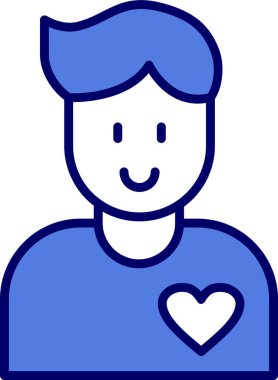 Gönüllü simgesinin vektör çizimi