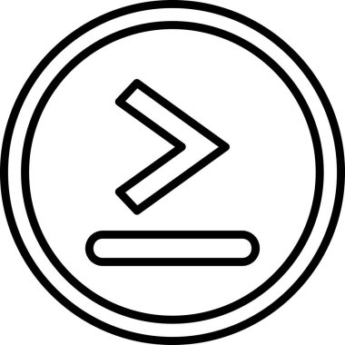 Simge simgesinden daha büyük, vektör illüstrasyonu basit tasarım