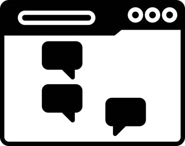 Sohbet mesajı vektör illüstrasyonu