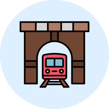 Tünel ağ simgesi vektör çizimi 