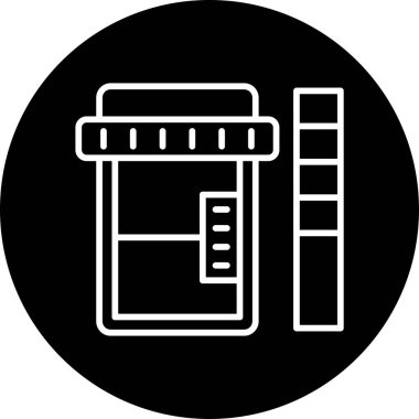 İdrar örneği. Web simgesi basit tasarım