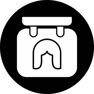 Berber İmza Web simgesi vektör illüstrasyonu