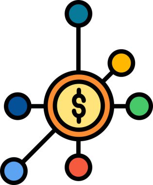 Basit çeşitlendirme düz vektör simgesi