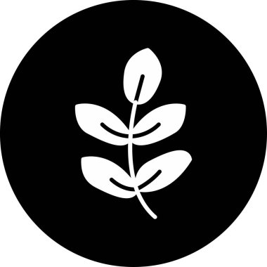 Royal Fern simge vektör illüstrasyonunu bırakıyor