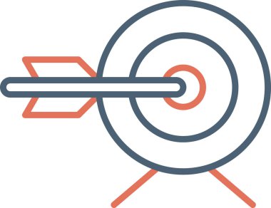 Basit hedef vektör illüstrasyonu