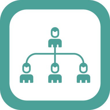 hiyerarşi. Web simgesi basit illüstrasyon