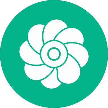 Oleander çiçeği. Web simgesi basit illüstrasyon 