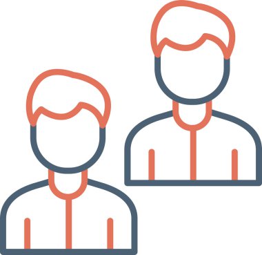 Takım. Web simgesi basit illüstrasyon