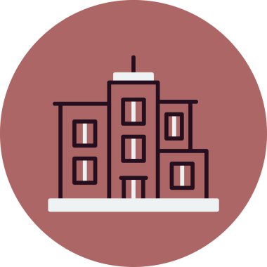 Şehre. Web simgesi basit illüstrasyon