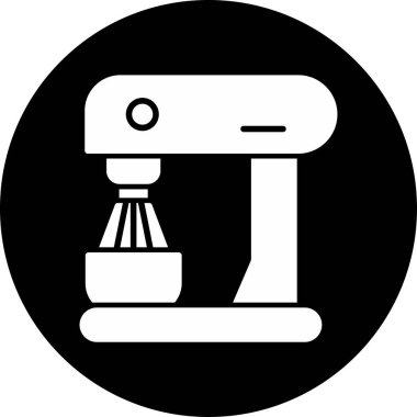 elektrik karıştırıcı simgesi, vektör illüstrasyonu