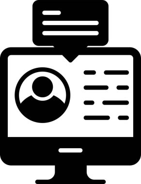 Dijital simge. Web tasarımı için özet çizim vektörü