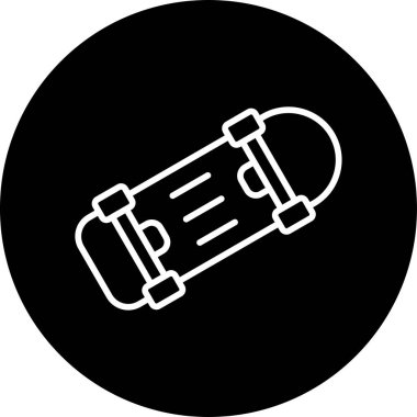 kaykay web simgesi, vektör çizim 