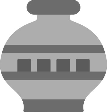 Vazo. Web simgesi basit illüstrasyon