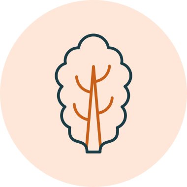 Ağaç. Web simgesi basit illüstrasyon 