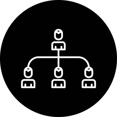 hiyerarşi. Web simgesi basit illüstrasyon