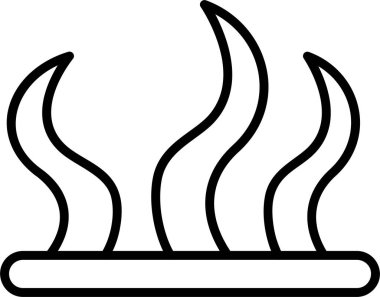 yosun simgesi vektör illüstrasyonu 