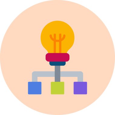 hiyerarşi. Web simgesi basit illüstrasyon