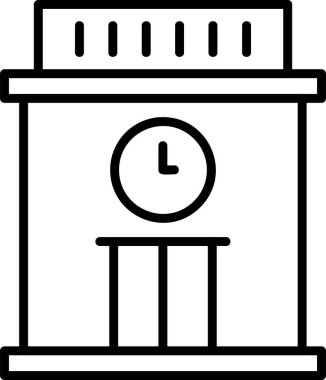 Kapı. Web simgesi basit illüstrasyon